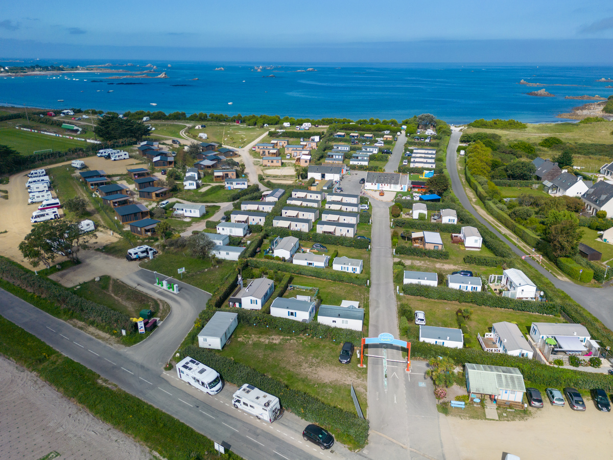 camping paradis la pointe de roscoff 2024 vue ciel